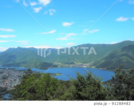 河口湖カチカチ山からの風景 河口湖カチカチ山からの風景 91288482