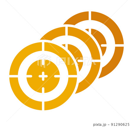 Yellow series of business goals concept on white background 91290625