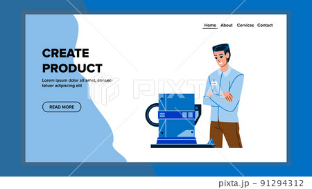 Create Product Electronic Device Engineer Vector 91294312