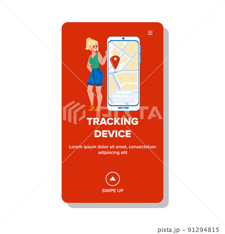 Tracking device vector 91294815