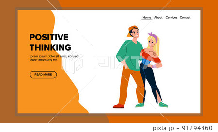 Positive thinking vector Positive thinking vector 91294860