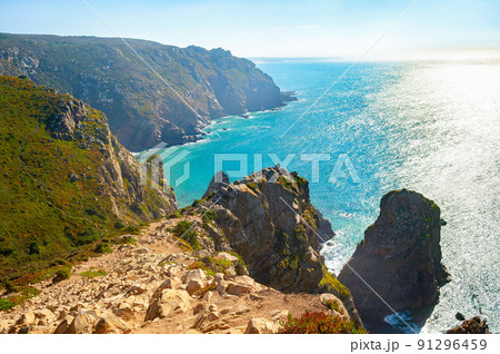Cabo Roca seascape ocean Portugal 91296459