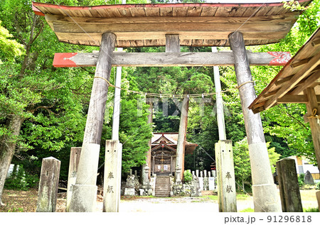 埼玉県越生町小杉の梅園神社 91296818