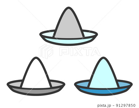 魔除けや結界に使われる清める為の盛り塩 91297850