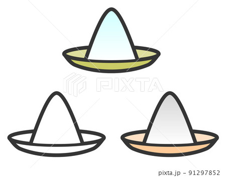 魔除けや結界に使われる清める為の盛り塩 91297852