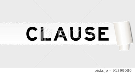 Ripped gray paper background that have word clause under torn part Ripped gray paper background that have word clause under torn part 91299080