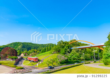 鞍ケ池公園、緑あふれる風景〈愛知県豊田市〉 91299225