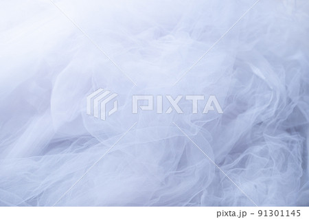 背景素材　白　white　ホワイト　チュール　BG　白背景　テキストスペース　背景 91301145