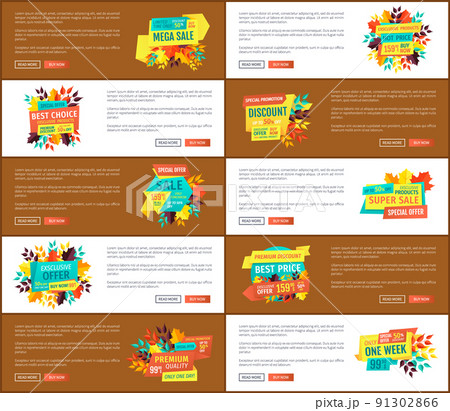 Mega Sale Limited Time Only Vector Illustration 91302866