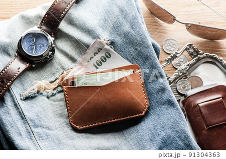 vegetable tanned leather wallet vegetable tanned leather wallet 91304363
