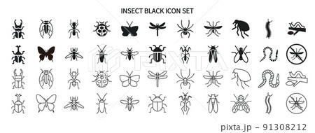 虫アイコンセット 91308212