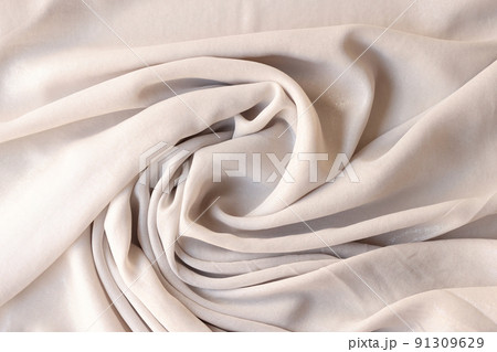 White creamy synthetic cotton fabric background. Texture fabric concept White creamy synthetic cotton fabric background. Texture fabric concept 91309629