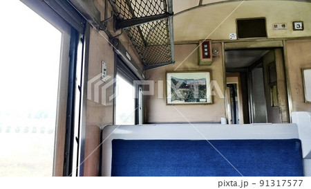 大井川鐵道SLの列車の中の風景 大井川鐵道SLの列車の中の風景 91317577