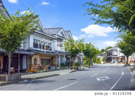 杵築市の家並み景観 91319206