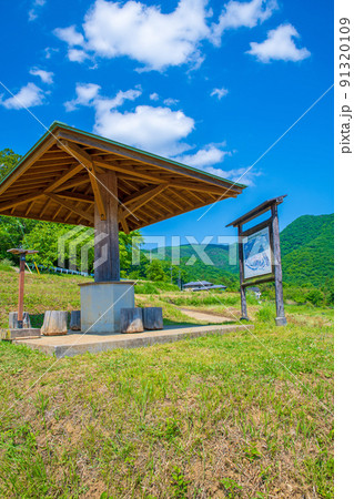 寺坂棚田　田植えの季節　新緑の風景　 91320109