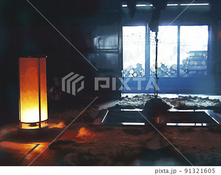 日本の原風景 囲炉裏のある生活 日本の原風景 囲炉裏のある生活 91321605