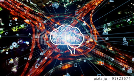 交通とAI ITS MaaS 交通とAI ITS MaaS 91323674