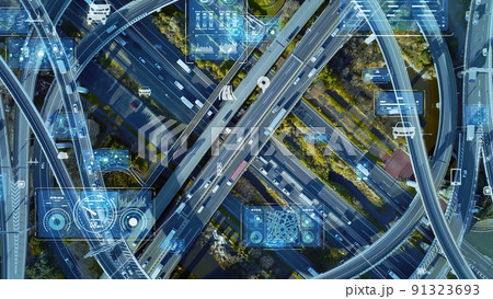 交通とテクノロジー　ITS　MaaS 91323693