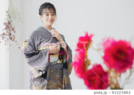 振袖　成人式　 91323863