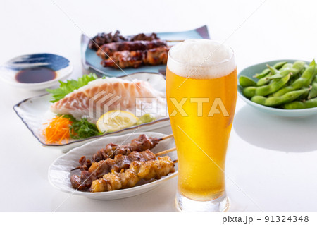 ビールとおつまみ ビールとおつまみ 91324348