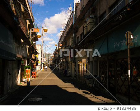 福島県の古い裏路地 91324438