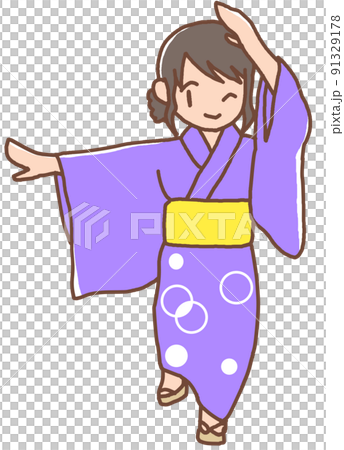 炭坑節を踊る女性7 91329178