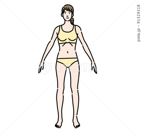Skinny lady posturing in tight underwear Stock Photo by ©iakovenko123  181980080