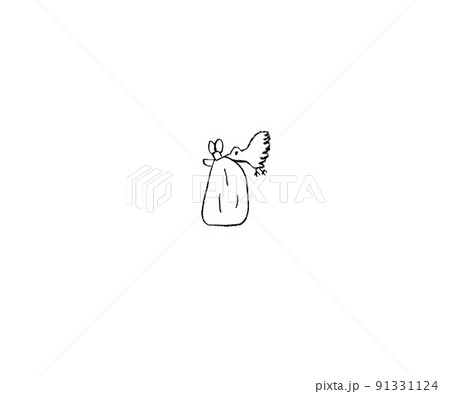 コウノトリが運んでいる 91331124