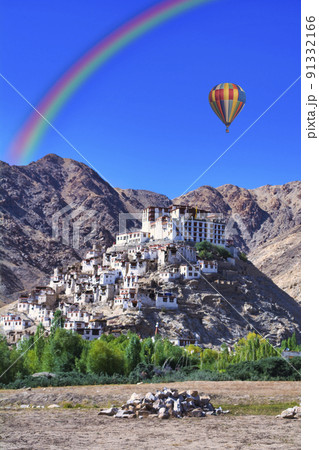 上ラダック地方の美しいチェムレ・ゴンパ 上ラダック地方の美しいチェムレ・ゴンパ 91332166