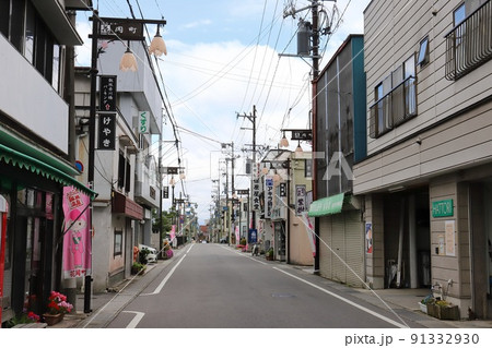 福島 福島市 飯坂温泉の街並み(花岡町) 福島 福島市 飯坂温泉の街並み(花岡町) 91332930