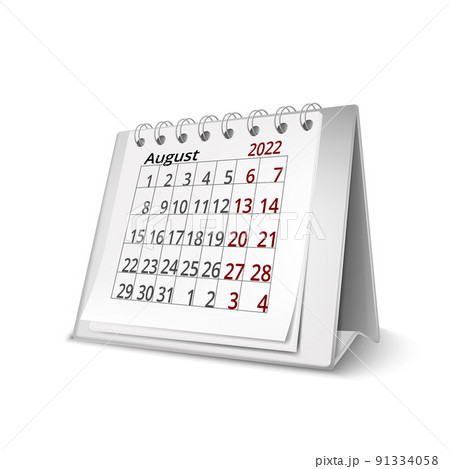 Calendar For Managing Meeting And Task Date Vector 91334058