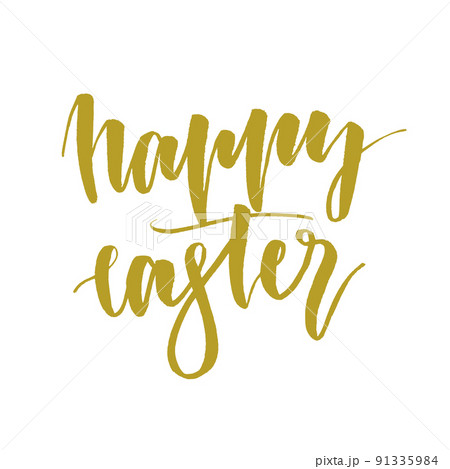 Happy Easter. Handwritten text. Modern calligraphy 91335984