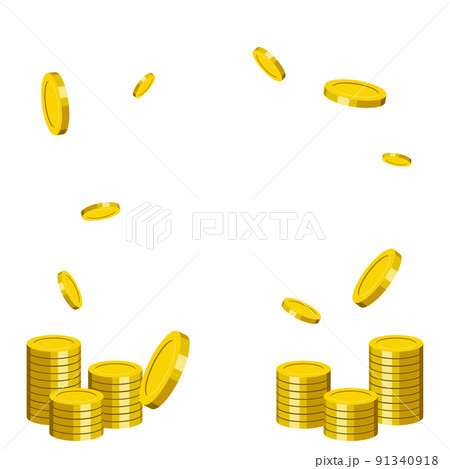 金貨のフレーム素材 91340918