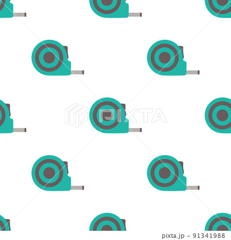 seamless pattern with cartoon tape measure, vector illustration seamless pattern with cartoon tape measure, vector illustration 91341988