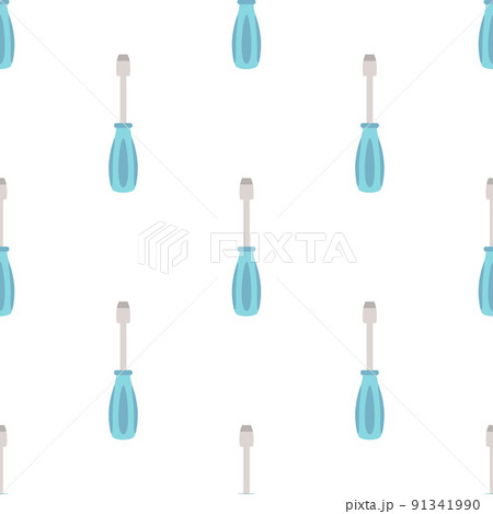 seamless pattern with cartoon screwdriver, vector illustration seamless pattern with cartoon screwdriver, vector illustration 91341990