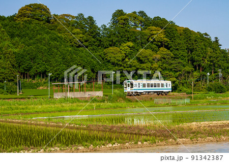 静岡県袋井市川会及び山田 天竜浜名湖鉄道と沿線の風景 静岡県袋井市川会及び山田 天竜浜名湖鉄道と沿線の風景 91342387