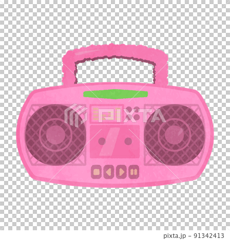 かわいいラジカセのイラスト かわいいラジカセのイラスト 91342413