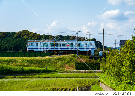 静岡県袋井市川会 天竜浜名湖鉄道と沿線の風景 静岡県袋井市川会 天竜浜名湖鉄道と沿線の風景 91342432