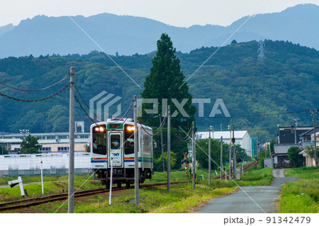静岡県掛川市細谷　天竜浜名湖鉄道と沿線の風景 91342479