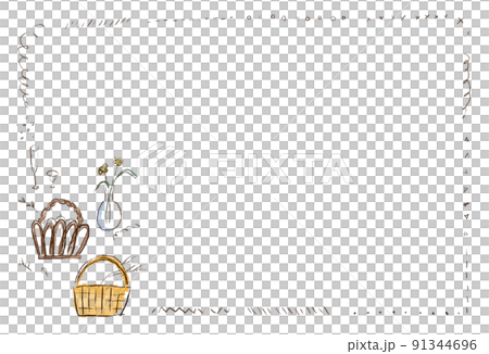 Hand-painted watercolor style, simple and natural frame illustration of daily life miscellaneous goods Hand-painted watercolor style, simple and natural frame illustration of daily life miscellaneous goods 91344696