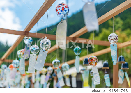 たくさんの風鈴 群馬県藤岡市 たくさんの風鈴 群馬県藤岡市 91344748