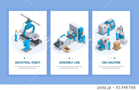 Industrial Equipment Vertical Banners Industrial Equipment Vertical Banners 91346768