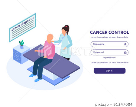 Cancer Control Isometric Background Cancer Control Isometric Background 91347004