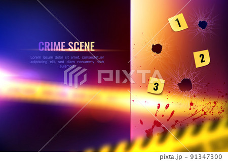 Crime Scene Realistic Background 91347300