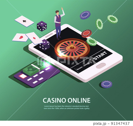 Isometric Casino Concept 91347437