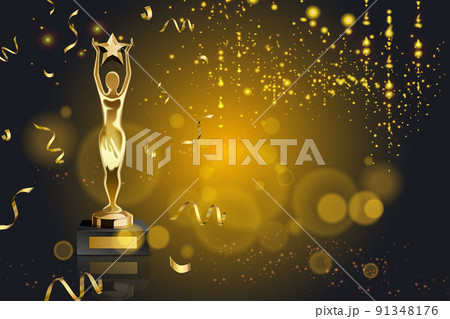 Figurine Award Realistic Background 91348176