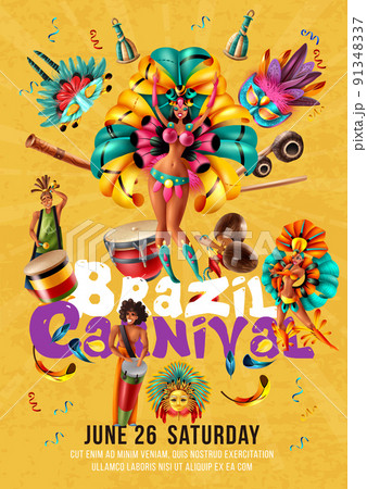 Brazil Carnival Poster 91348337