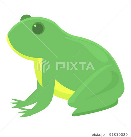 Lake frog icon cartoon vector. Animal jump. Life tree 91350029