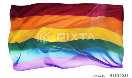 Waving rainbow flag of LGBT. Gay, Lesbian, Bisexual, Transgender and Queer pride symbol Waving rainbow flag of LGBT. Gay, Lesbian, Bisexual, Transgender and Queer pride symbol 91350081