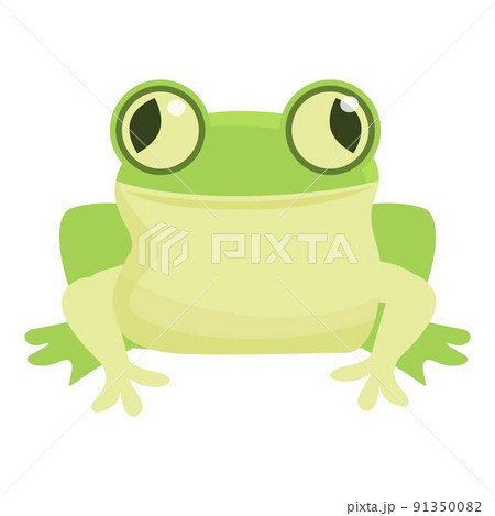Smile frog icon cartoon vector. Cute character. Tree life 91350082